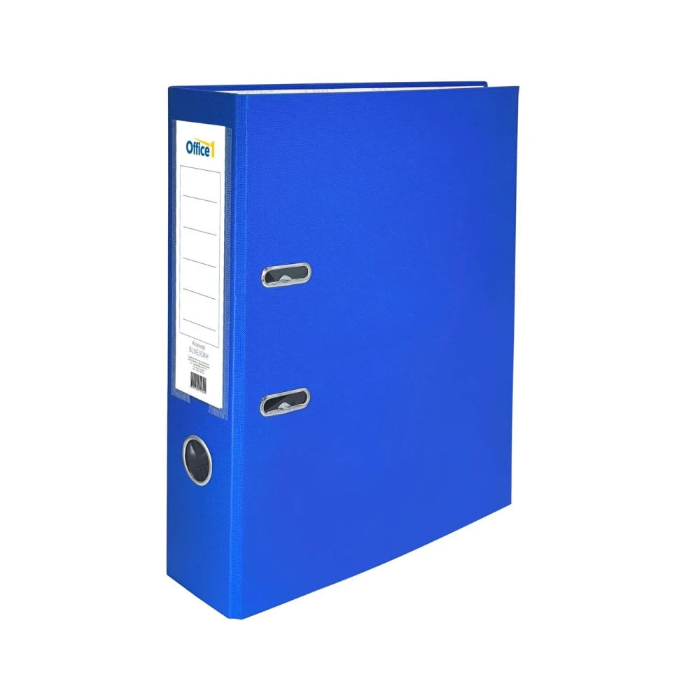 Office 1 Класьор, 8 cm, PP, без метален кант, син