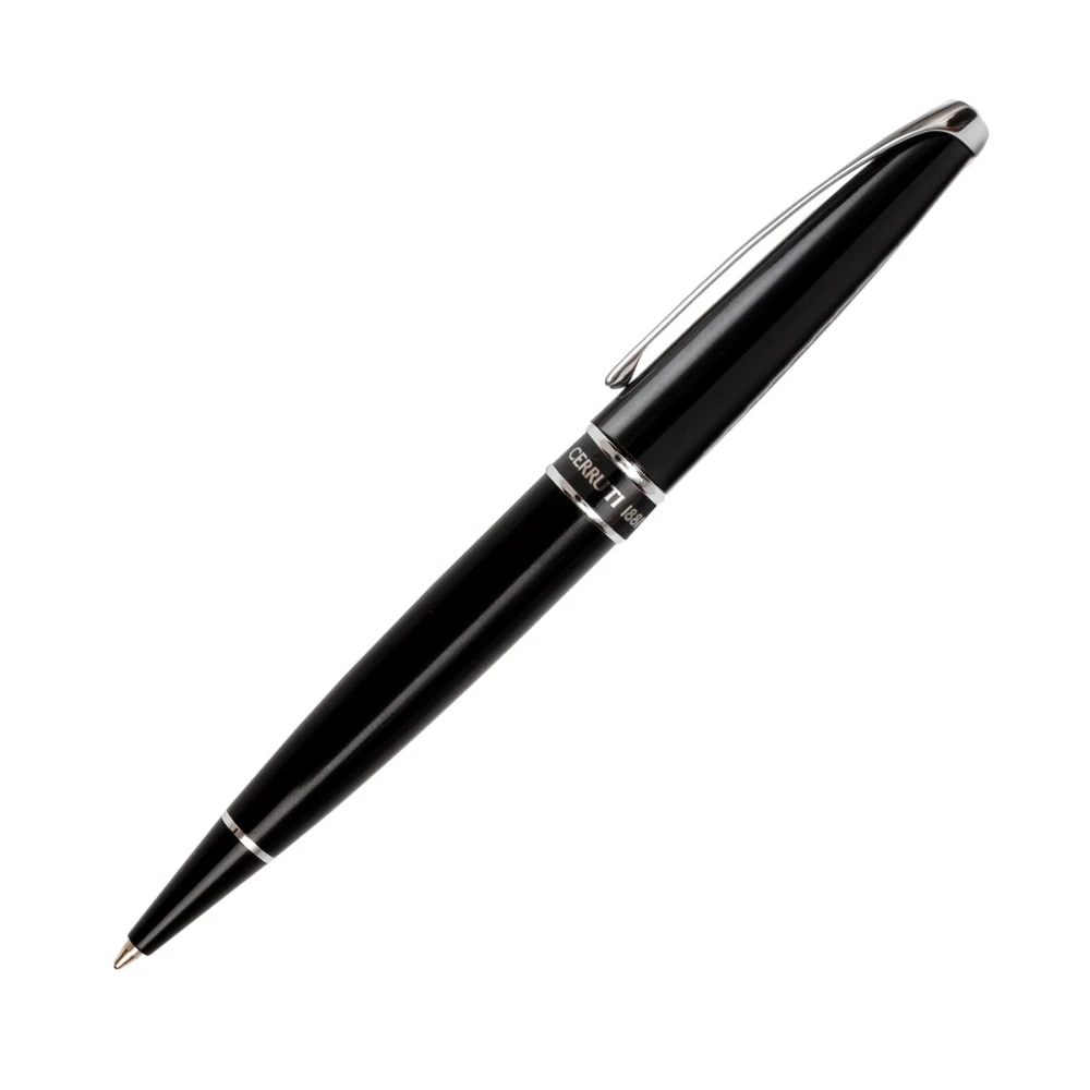 Cerruti 1881 Химикалка Silver Clip, в кутия, черна