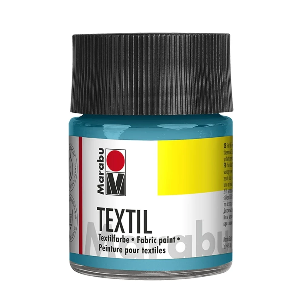 Marabu Боя за текстил, карибскосиня, 50 ml, 091