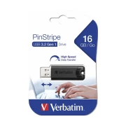Thumbnail 3 of USB флаш памет Verbatim Pinstripe, USB 3.2, 16 GB, черна