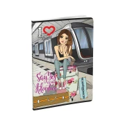 Thumbnail 27 of Тетрадка, A5, широки редове, офсетова хартия, мека корица, 80 листа, дизайни за момиче