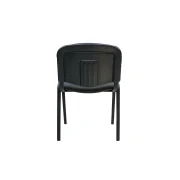 Thumbnail 3 of Посетителски стол ISO Black, текстил, метална основа, до 120 kg, тъмносив