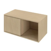 Thumbnail 2 of Шкаф Narbutas Choice, с плъзгащи се врати, 800 x 400 x 370 mm, ПДЧ 18 mm, меламин избелен дъб, меламин избелен дъб