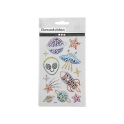 Thumbnail 3 of Creativ Company Стикери Космос, диамантени, 10 х 16 cm, 1 лист