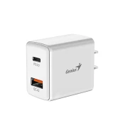Thumbnail 3 of Genius Зарядно устройство PD-20AC, USB Type-C, USB Type-A, 20 W, бяло