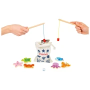 Thumbnail 3 of Small Foot Игра риболов за пътуване, в текстилна торбичка