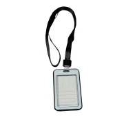 Thumbnail 3 of KEJEA Бадж, с лента, двулицев, вертикален, 54 х 85 mm, черен