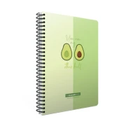 Thumbnail 8 of Gipta Тефтер Avocado, A6, бяла хартия, широки редове, картонена корица, със спирала, 80 листа