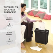 Thumbnail 3 of Шредер за унищожаване на документи Fellowes Powershred P-25S, Strip-Cut, 11 L, време за работа 3 мин
