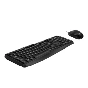Thumbnail 2 of Комплект клавиатура Genius и мишка KM-170, с кабел и кирилизация, USB, 3 бутона на мишката, 12 бързи бутона на клавиатурата, черни