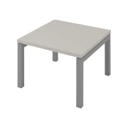 Thumbnail 1 of Ниска маса Narbutas Nova, 600 x 600 х 400 mm, квадратен плот, ПДЧ, перленосив меламин, сив метал, крак тип U