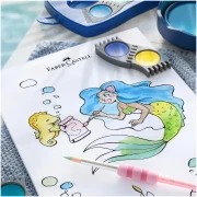 Thumbnail 4 of Faber-Castell Акварелни бои Connector, 12 цвята, синя палитра