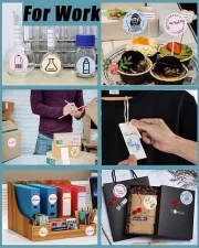 Thumbnail 4 of Phomemo Етикети за термопринтер XP-M18-CA, на ролка, асорти, 5 х 5 cm, 140 етикета, 3 ролки