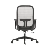 Thumbnail 6 of Работен стол RFG Mojito W, дамаска и меш, полиамидна основа, до 120 kg, сивa облегалка, черна седалка