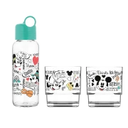 Thumbnail 4 of Disney Бутилка за пътуване, в комплект с 2 стъклени чаши, зелена
