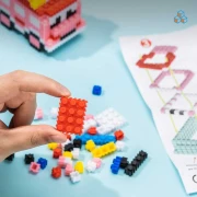 Thumbnail 4 of Deli Конструктор-кола Genius, 400 части, розова