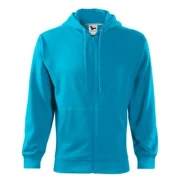 Thumbnail 2 of Malfini Мъжки суитшърт Zipper 410, размер L, светлосин