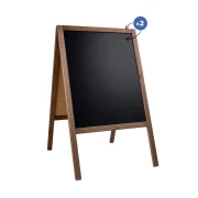 Thumbnail 5 of Стопер с черна дъска, двустранен, дървен, 60 х 100 cm