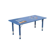 Thumbnail 4 of Ученическа маса RFG Fresh, с регулируема височина, от 3 до 8 години, 1200 х 600 х 370-620 mm, MDF, синя