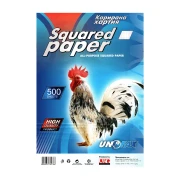 Thumbnail 1 of Unofax Карирана хартия, A4, вестникарска, 500 листа
