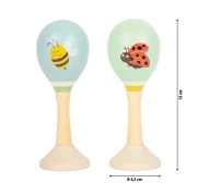 Thumbnail 5 of Small Foot Маракаси Tiny Friends, дървени, 2 броя