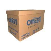 Thumbnail 1 of Кашон за опаковане, 590 x 390 x 400 mm, петслоен, с капак и дръжки, 5 броя