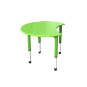 Thumbnail 5 of Ученическа маса RFG Moon, с регулируема височина, от I до XII клас, 900 х 900 х 550-750 mm, MDF, зелена