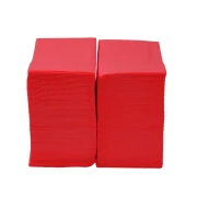 Thumbnail 2 of Салфетки, целулоза, двупластови, 1/8 сгъвка, 33 х 33 cm, червени, 150 броя