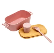 Thumbnail 2 of Office 1 Кутия за храна Wheat Fiber, с бамбуков капак, 1 L, розова