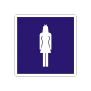 Thumbnail 1 of Office 1 Самозалепващ етикет, пиктограма „Жени“