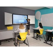 Thumbnail 3 of Top Office Бяла дъска, керамична, с 2 крила, за екран 55''