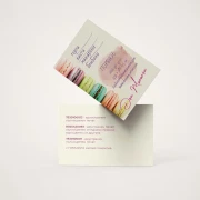 Thumbnail 3 of Визитки, дигитален печат, 350 g/m2, едностранни, пълноцветен печат, с матов ламинат, 100 броя