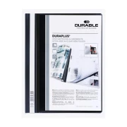 Thumbnail 2 of Durable Папка Duraplus, A4+, PP, с джоб на корицата, черна