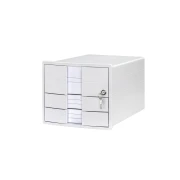 Thumbnail 3 of HAN Бокс Impuls, с 3 чекмеджета и заключване, бял