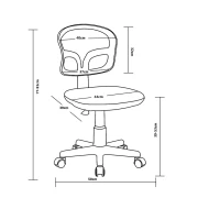 Thumbnail 5 of Детски стол RFG Honey White, меш, до 100 kg, розов