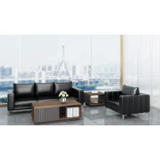 Thumbnail 4 of Ниска маса RFG Chicago, 600 х 600 х 420 mm, квадратен плот, ПДЧ 25 mm, дъб Рейн и тъмносиво