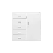 Thumbnail 4 of Кардекс RFG, метален, 1 x 5 чекмеджета, с шкаф, 90 х 40 х 90 cm, бял