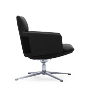Thumbnail 2 of Кресло RFG Ray, екокожа, основа хром, черно