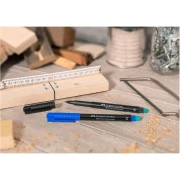 Thumbnail 3 of Faber-Castell Тънкописец 1513 OHP F, перманентен, 4 цвята