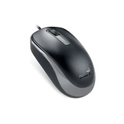 Thumbnail 3 of Мишка Genius DX-125S, с кабел, безшумна, USB, 3 бутона, черно-сива