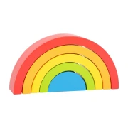 Thumbnail 3 of Small Foot Форми за нареждане Дъга, дървени, 5 части