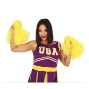 Thumbnail 2 of Помпони за мажоретки, 80 g, жълти, 2 броя