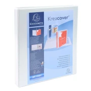 Thumbnail 1 of Exacompta Папка Kreacover, А4, с 2 ринга, 3 джоба, 38 mm, бяла