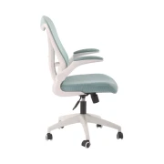 Thumbnail 2 of Офис стол RFG Jolly White W, дамаска и меш, Tilt механизъм, до 120 kg, син