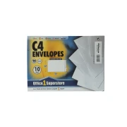 Thumbnail 3 of Office 1 Плик, C4, 229 x 324 mm, хартиен, със самозалепваща лента, бял, 10 броя