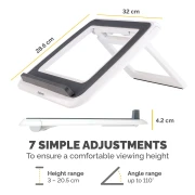 Thumbnail 6 of Стойка за лаптоп Fellowes I-Spire, охлаждаща, до 17'', бяла