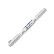 Thumbnail 2 of Zebra Тънкописец Mckie Paint Extra Fine, перманентен, двоен, 0.7-1.2 mm, сребрист