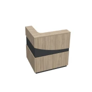 Thumbnail 9 of Ъглов модул за рецепция RFG Joy, десен, с декорация дъга, ПДЧ, кехлибарен дъб и антрацит