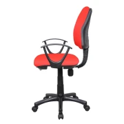 Thumbnail 2 of Офис стол Work@Smart, екокожа, до 120 kg, червен