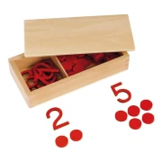 Thumbnail 1 of Eduplay Цифри и жетони Монтесори, в дървена кутия